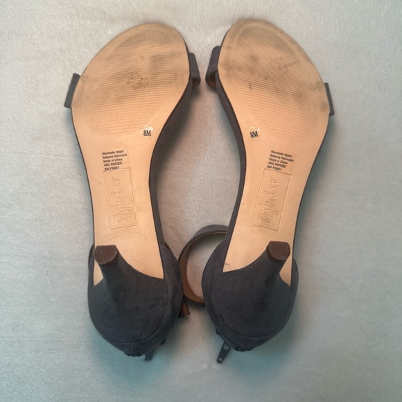 Style & Co. Gray Faux Suede Heels - Picture 5 of 6